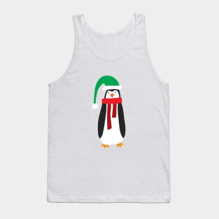 Cute Holiday Penguin Tank Top